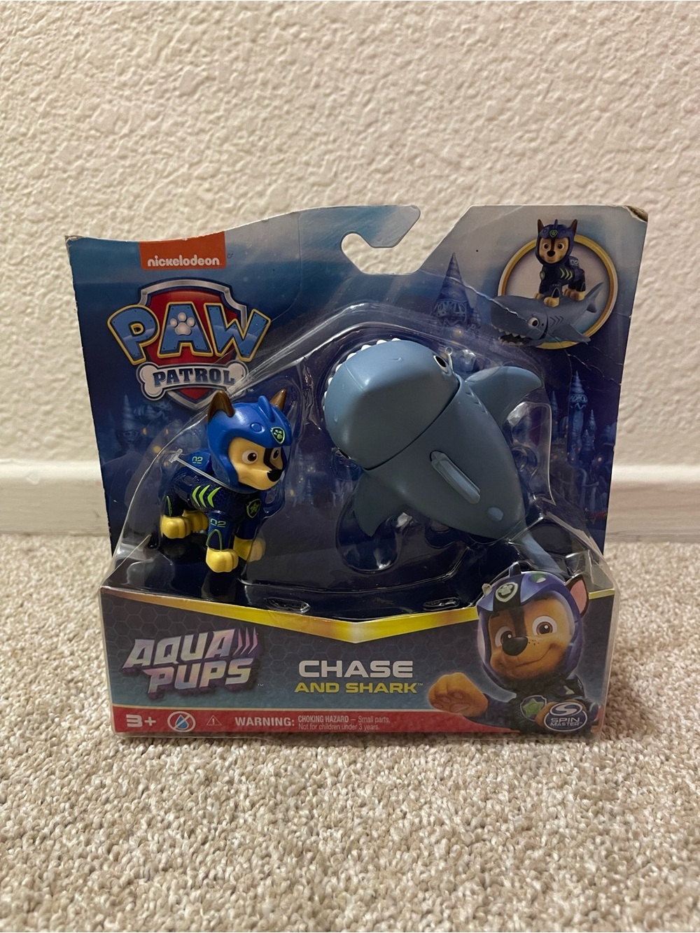 Unopened Paw Patrol Aqua Pups Chase and Shark